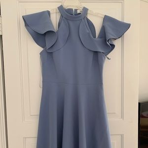 Likely, periwinkle cocktail dress